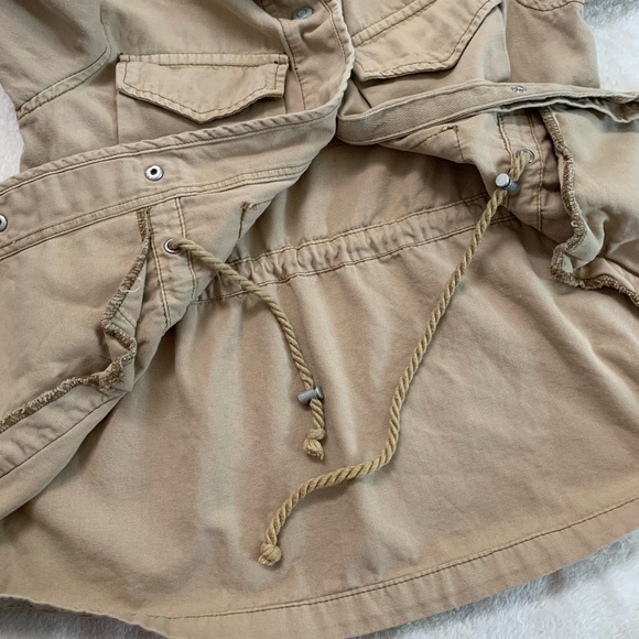 Kensie Utility Button Down Waist Drawstrings Jacket Size Small - Picture 13 of 17